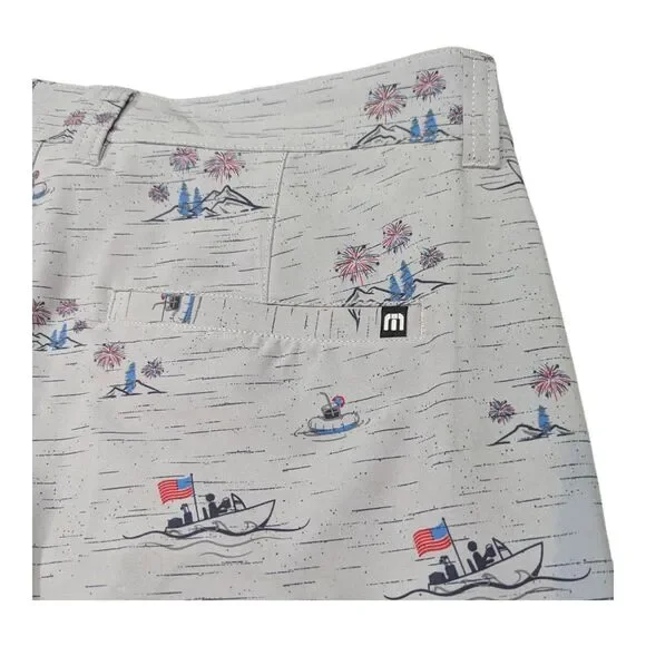 Travis Mathew Men's Size 34 Vacation Vibe flat front Shorts Golf Beach USA - Picture 5 of 8